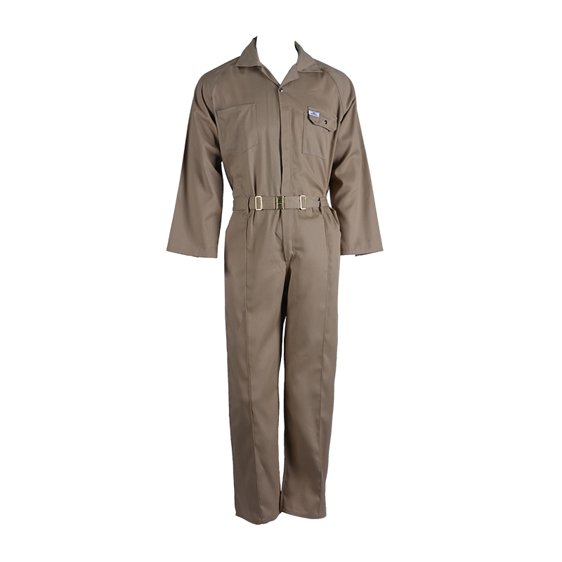 C01 Abbigliamento da lavoro multitasche marrone resistente