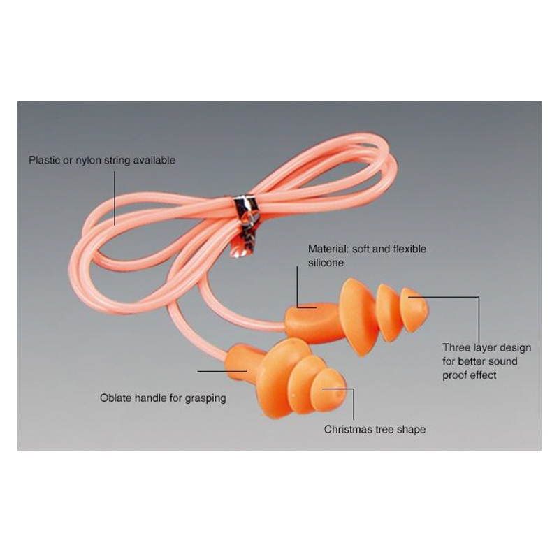 EM123 Tappi per le orecchie con riduzione del rumore in TPR/PU a forma di albero EM123 Tappi per le orecchie con riduzione del rumore in TPR/PU a forma di albero
